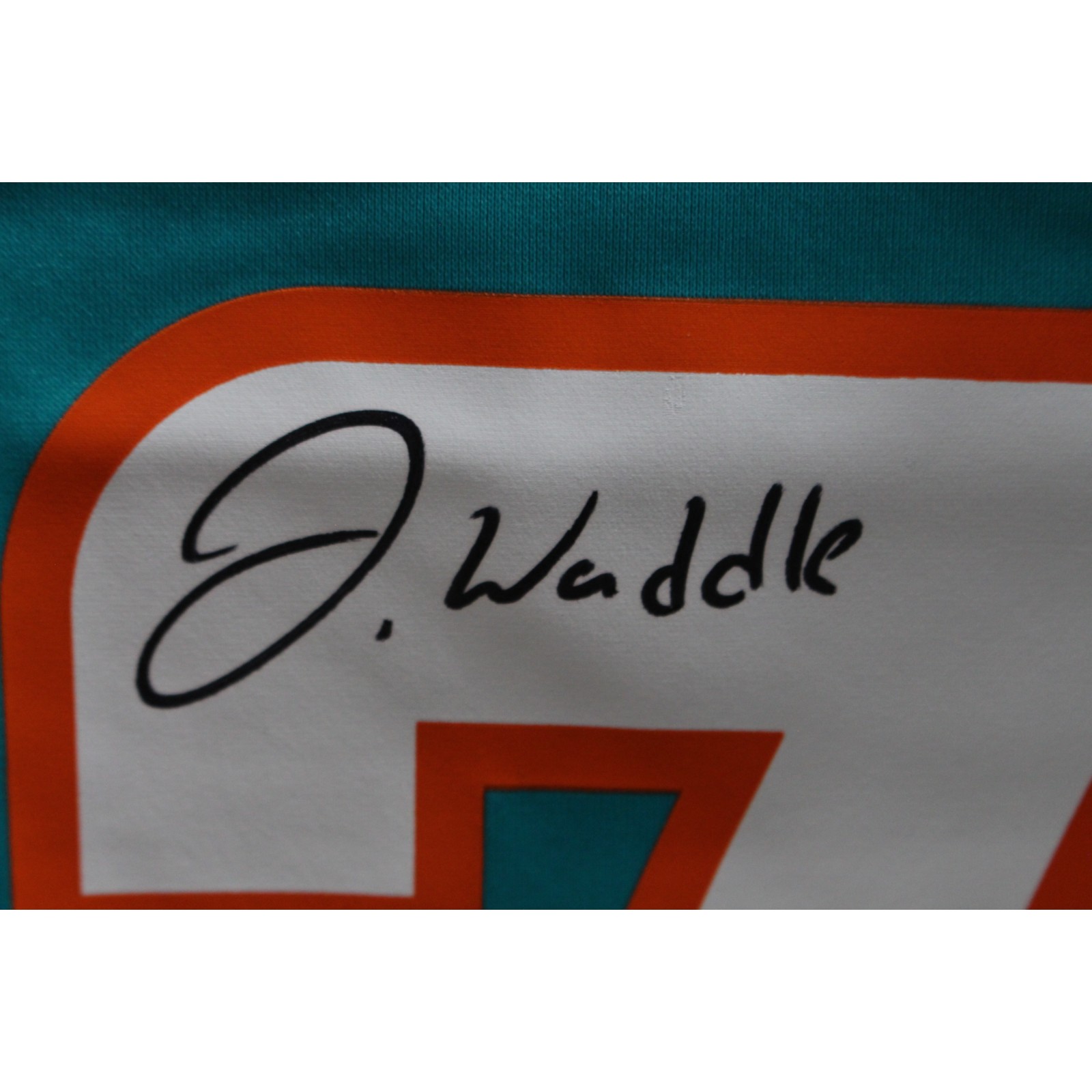 Jaylen Waddle Autographed Miami Dolphina Aqua Nike Jersey FAN 45792