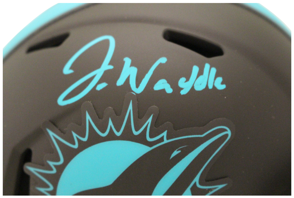 Jaylen Waddle Autographed Miami Dolphins Eclipse Mini Helmet FAN