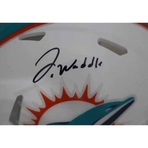 Jaylen Waddle Autographed/Signed Miami Dolphins Speed Mini Helmet FAN 46797