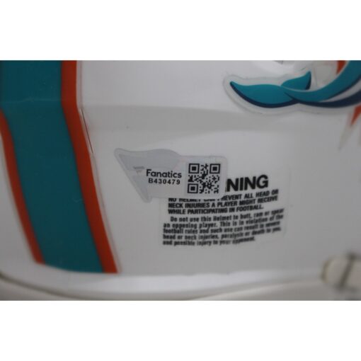 Jaylen Waddle Autographed/Signed Miami Dolphins Speed Mini Helmet FAN 46797
