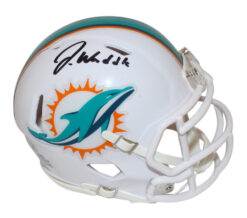 Jaylon Waddle Autographed Miami Dolphins Mini Helmet BAS