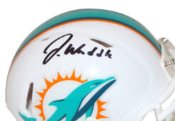 Jaylon Waddle Autographed Miami Dolphins Mini Helmet BAS