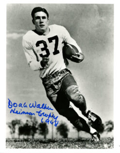 Doak Walker Autographed SMU Mustangs 8x10 Photo Heisman 1948 PSA