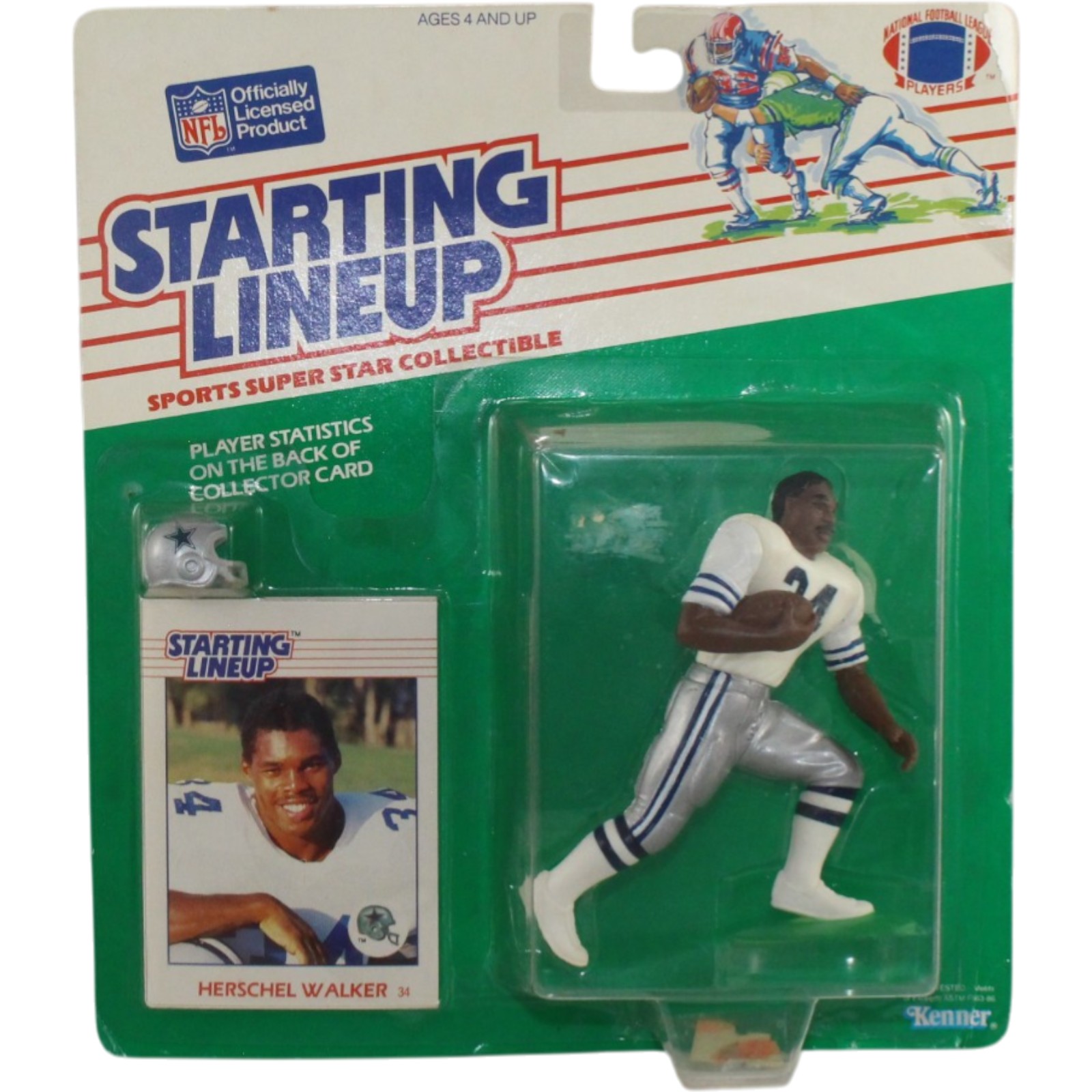 Herschel Walker Dallas Cowboys 1988 Kenner Starting Lineup Figure 55341