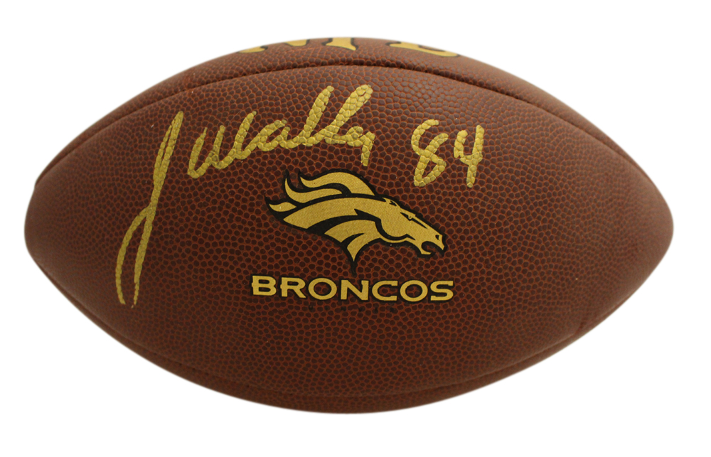 Javon Walker Autographed Denver Broncos Super Grip Football Beckett