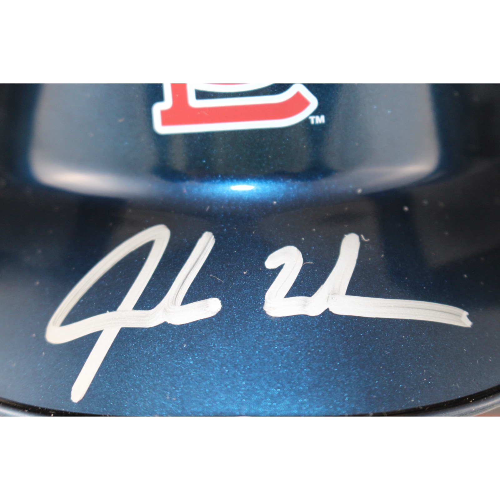 Jordan Walker Autographed St Louis Cardinals Chrome Mini Helmet Fanatics 53700