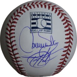 Todd Helton Larry Walker Autographed Colorado Rockies OML Baseball TRI 47411