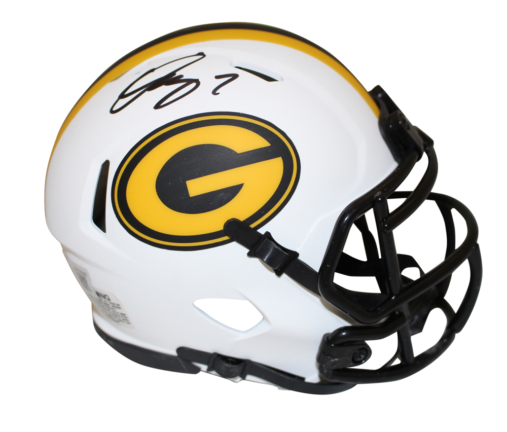 Quay Walker Autographed Green Bay Packers Lunar Mini Helmet Beckett