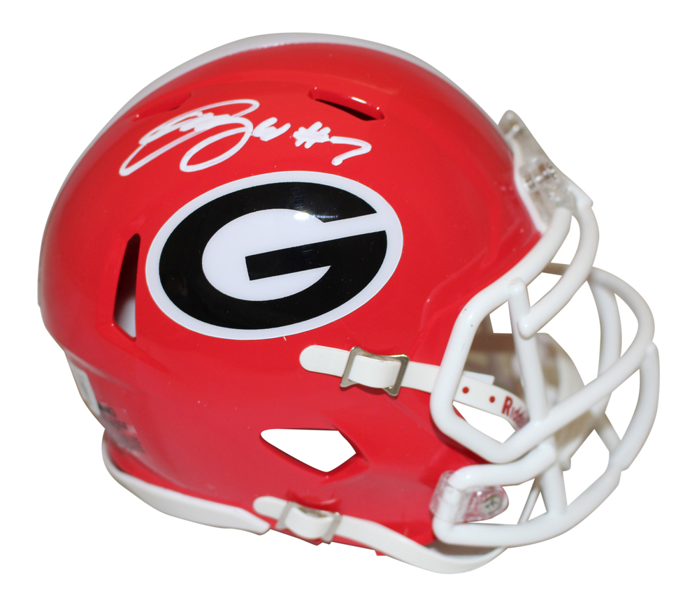 Quay Walker Autographed Georgia Bulldogs Speed Mini Helmet Beckett