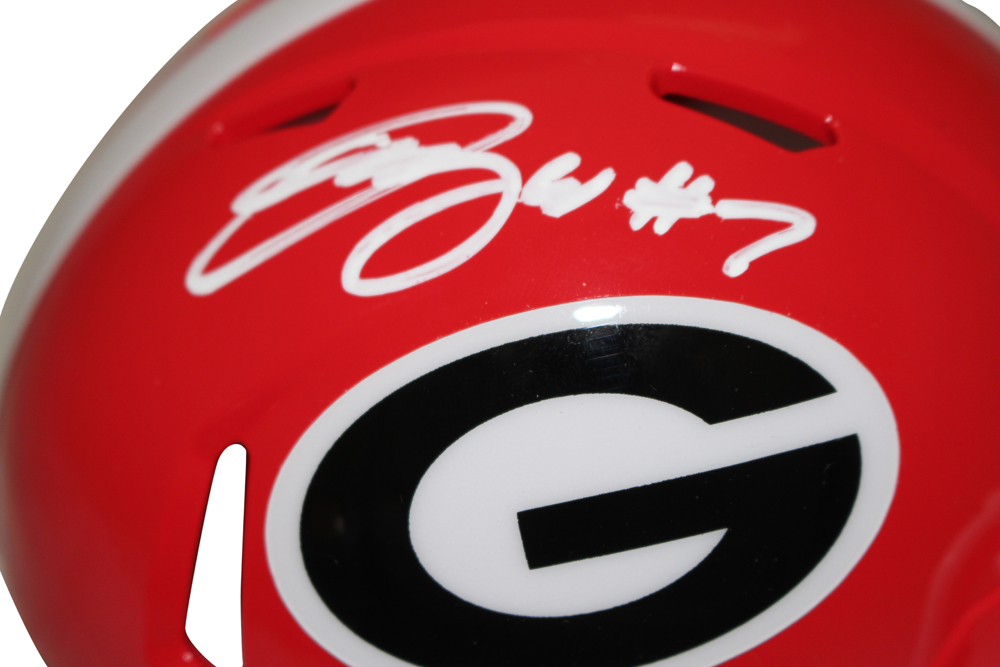 Quay Walker Autographed Georgia Bulldogs Speed Mini Helmet Beckett