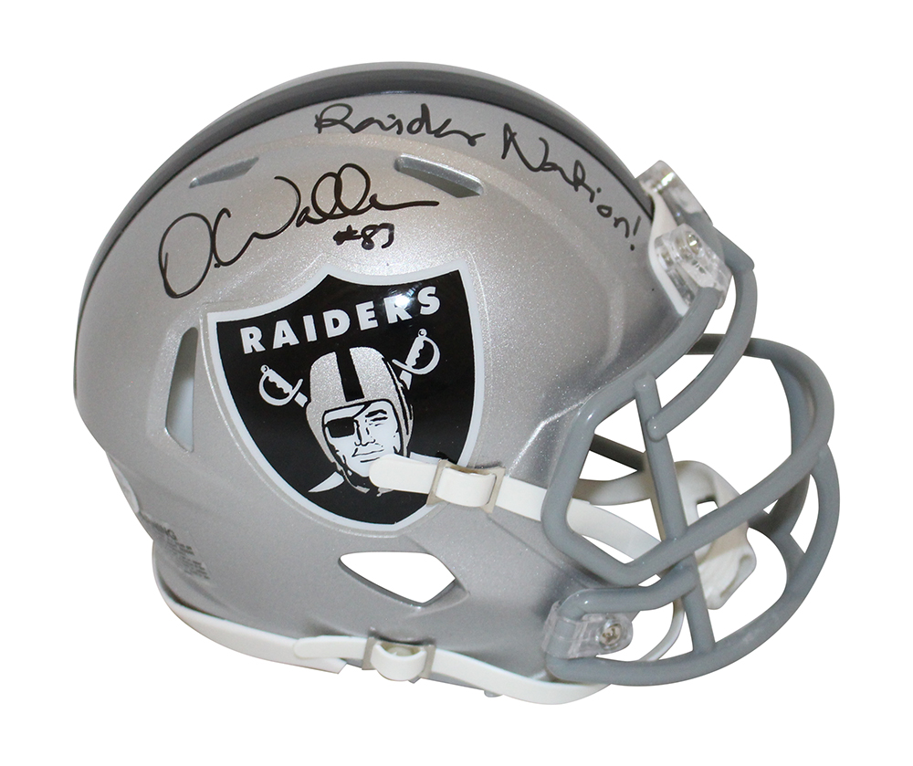 Darren Waller Autographed/Signed Las Vegas Raiders Speed Mini Helmet BAS 31385