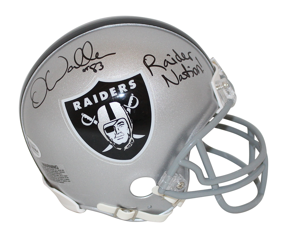 Darren Waller Autographed/Signed Las Vegas Raiders VSR4 Mini Helmet BAS 31386