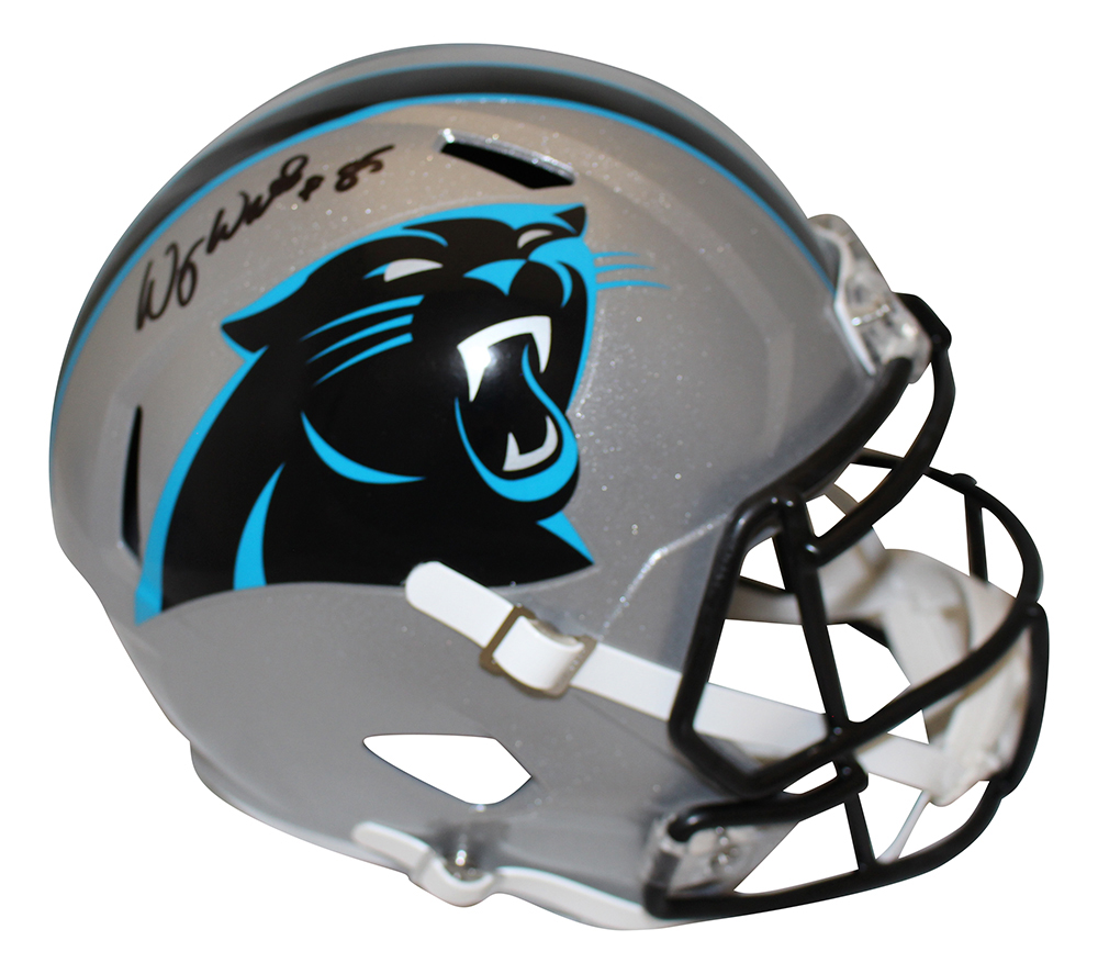 Wesley Walls Autographed Carolina Panthers F/S Speed Helmet Beckett