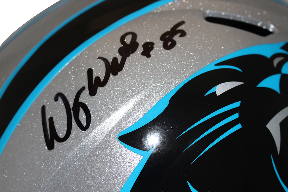 Wesley Walls Autographed Carolina Panthers F/S Speed Helmet Beckett