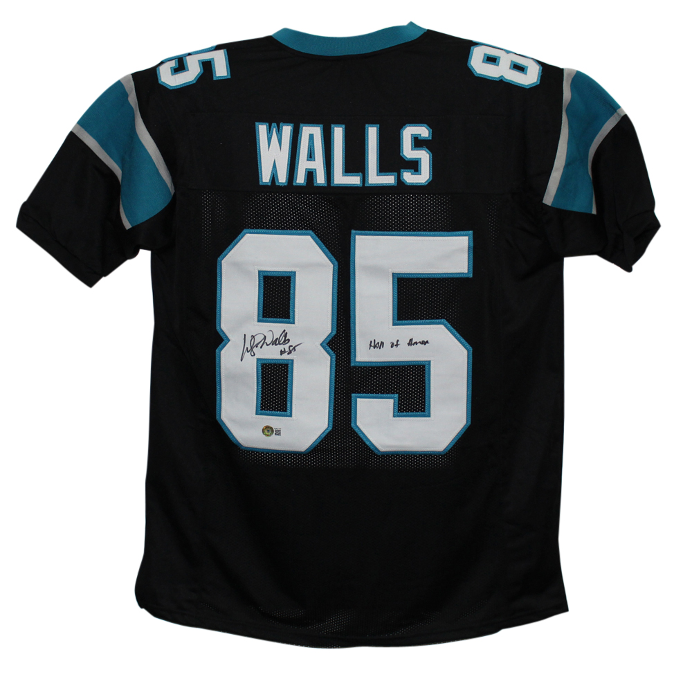 Wesley Walls Signed Pro Style Black XL Jersey Beckett Hall Of Honor BAS