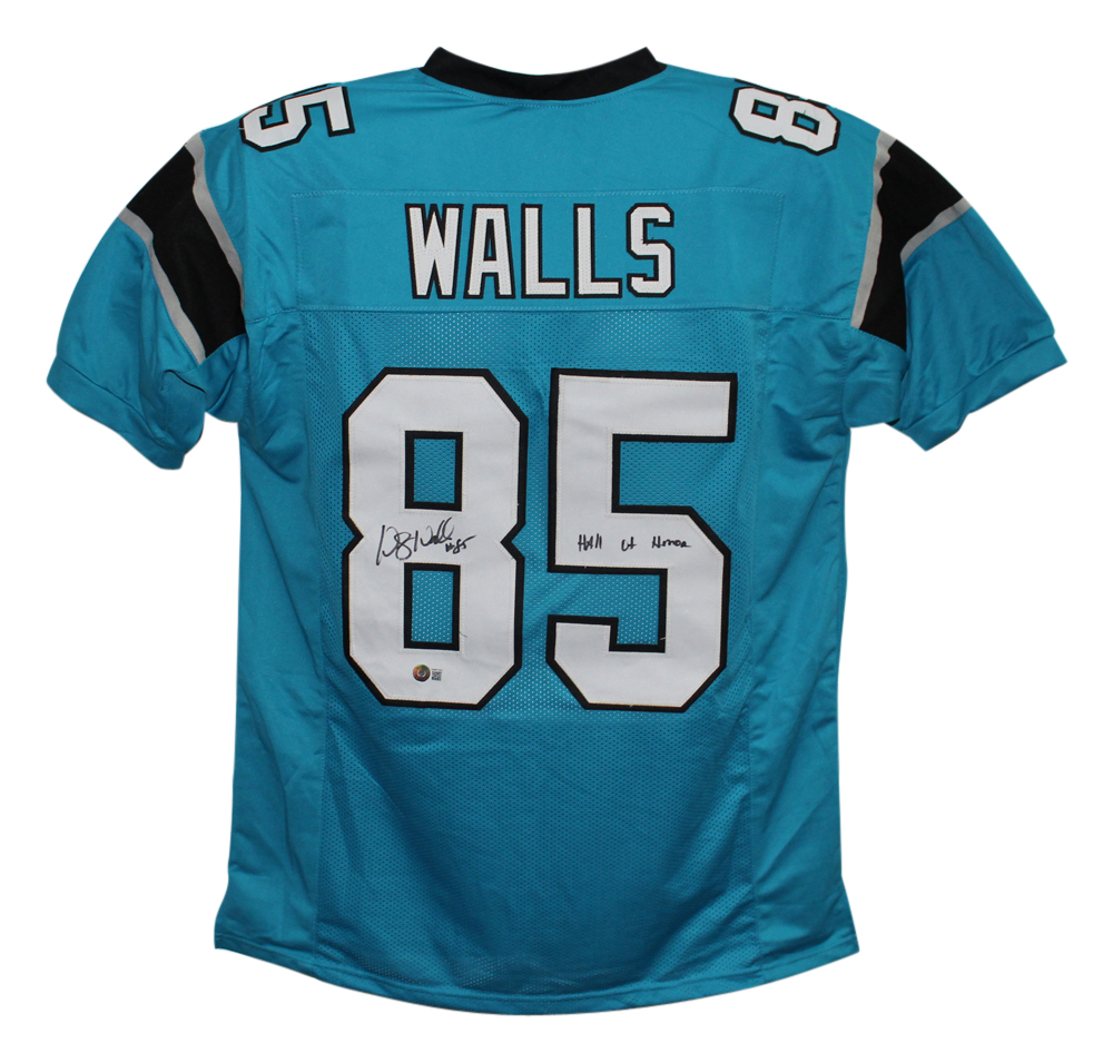 Wesley Walls Signed Pro Style Blue XL Jersey Beckett Hall Of Honor BAS