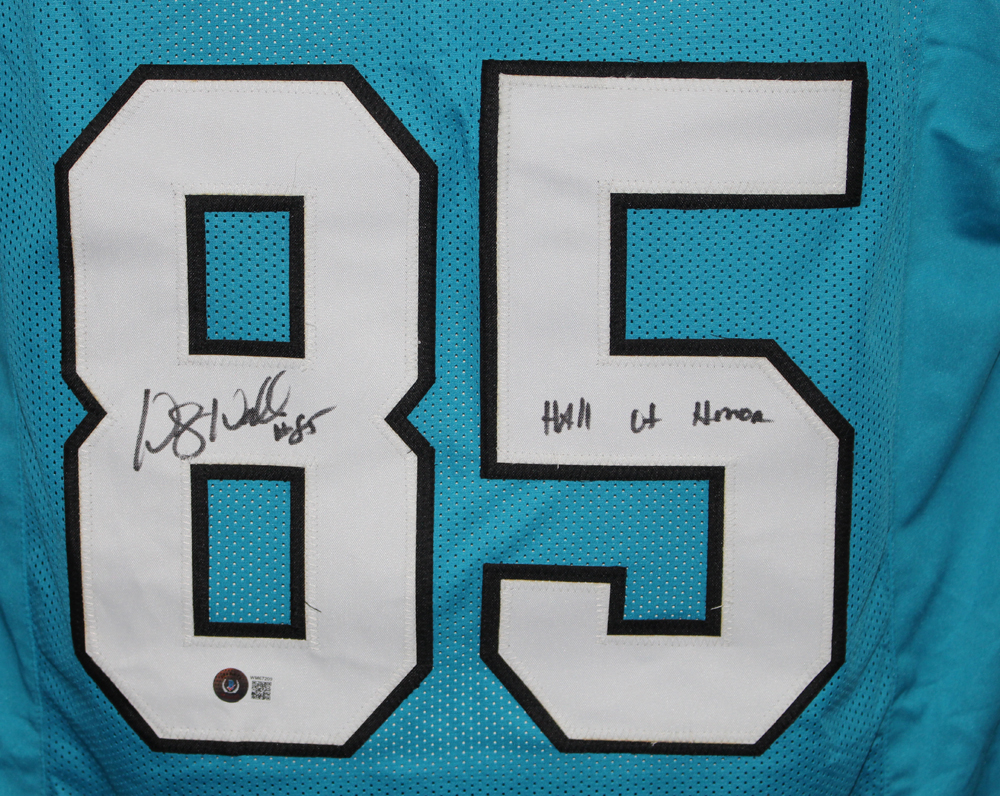 Wesley Walls Signed Pro Style Blue XL Jersey Beckett Hall Of Honor BAS