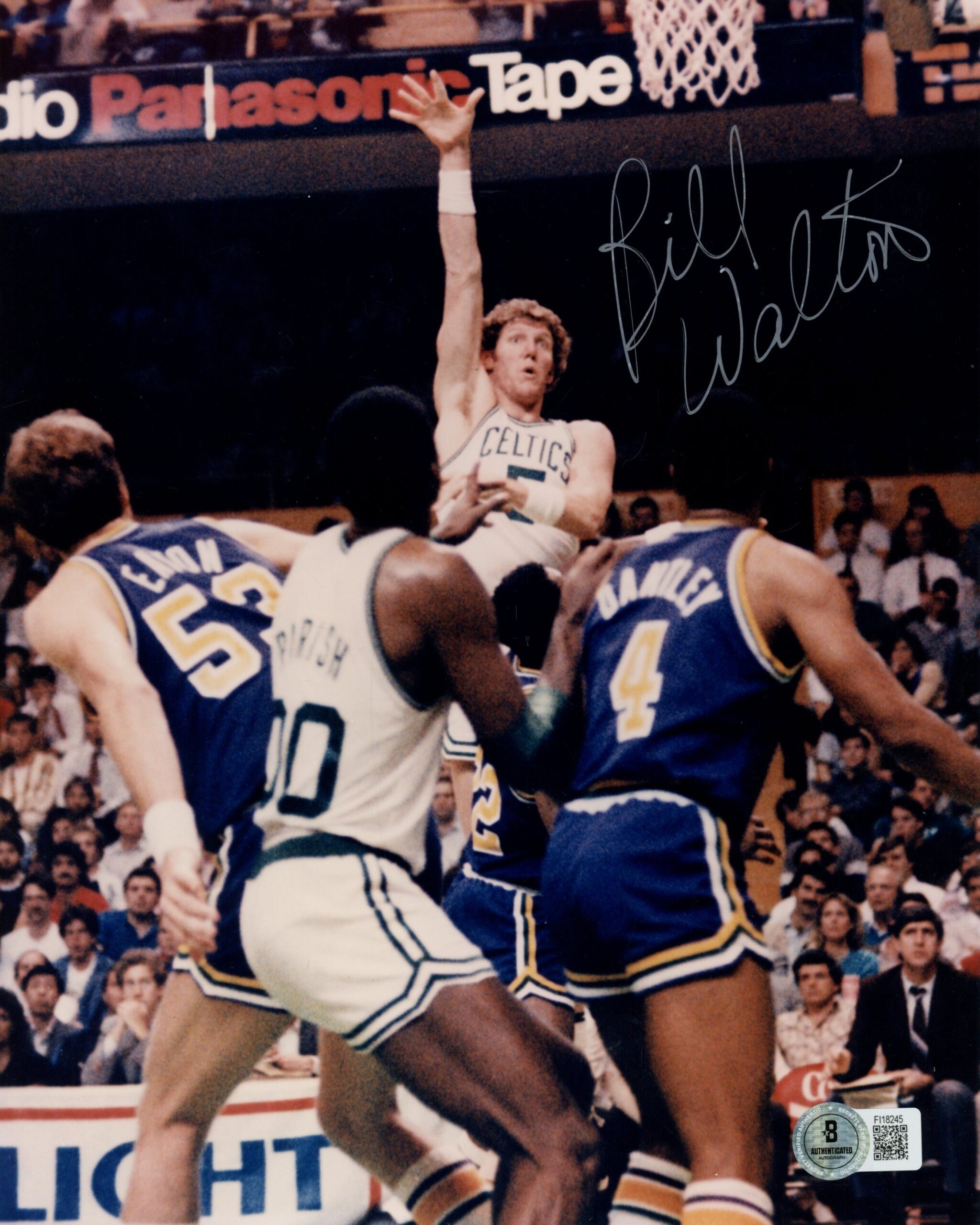 Bill Walton Autographed/Signed Boston Celtics 8x10 Photo Beckett 57315