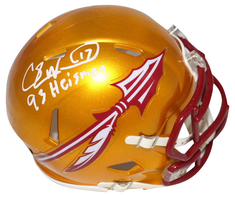 Charlie Ward Autographed FSU Seminoles Flash Mini Helmet Beckett