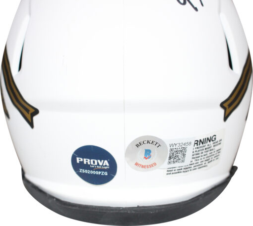 Charlie Ward Autographed FSU Seminoles Lunar Mini Helmet Beckett