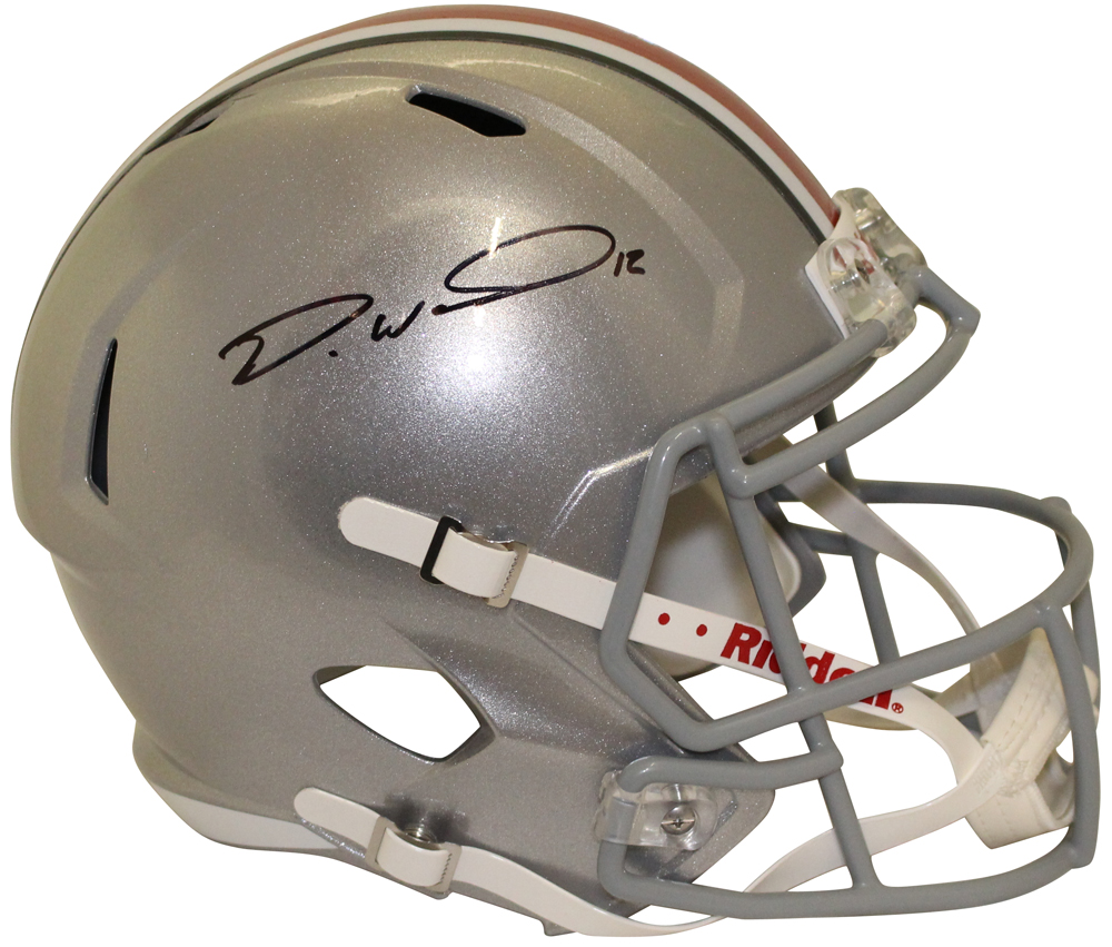 Denzel Ward Autographed Ohio State Buckeyes F/S Speed Helmet BAS