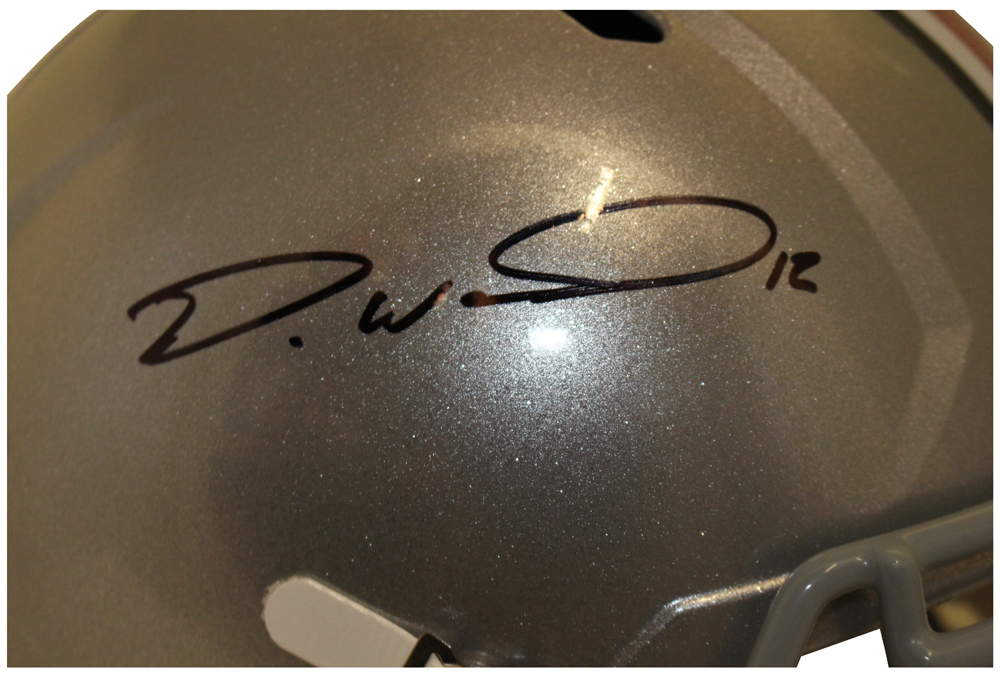 Denzel Ward Autographed Ohio State Buckeyes F/S Speed Helmet BAS
