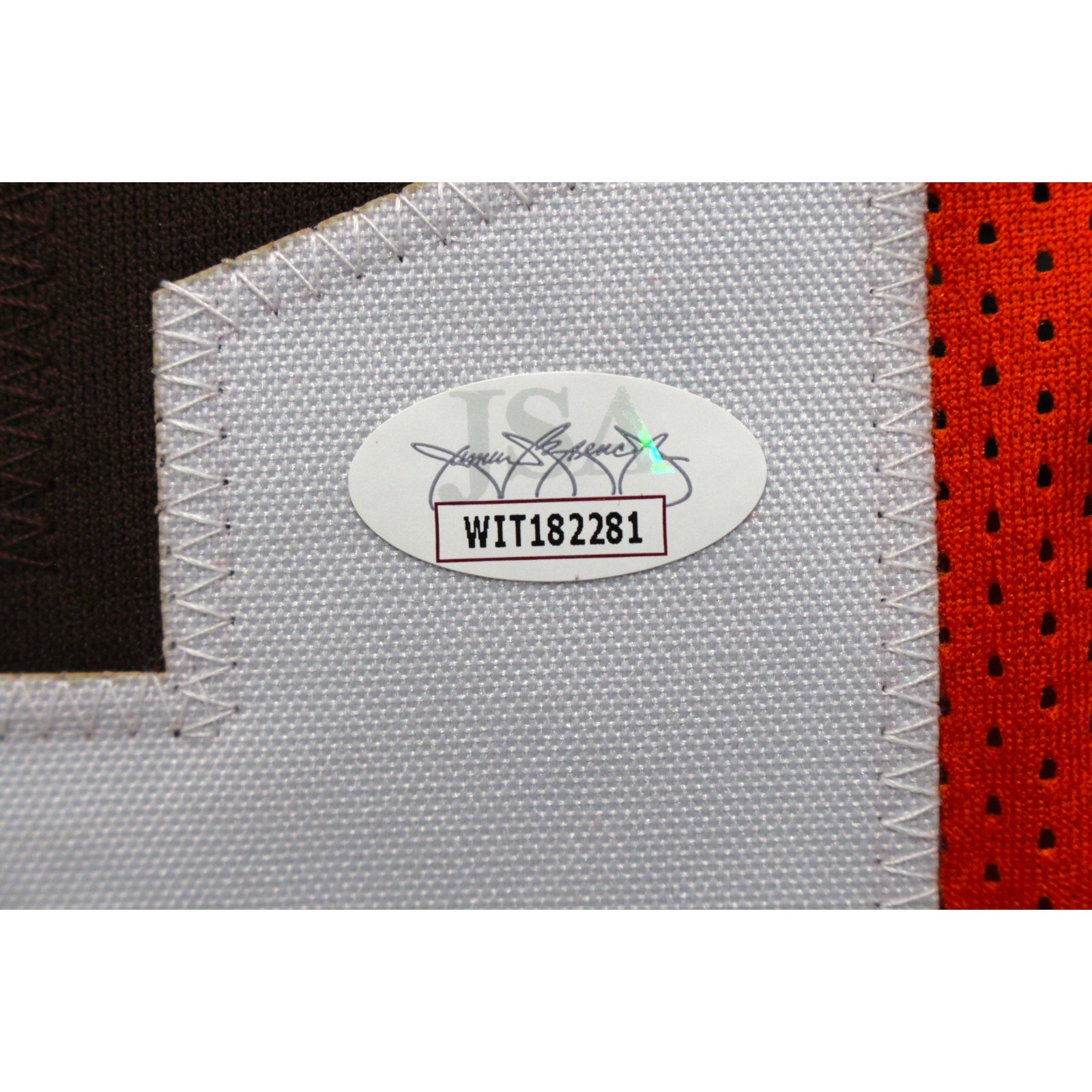 Denzel Ward Autographed/Signed Pro Style Size XL Orange Jersey JSA 53092 3 Denzel Ward Autographed/Signed Pro Style Size XL Orange Jersey JSA 53092