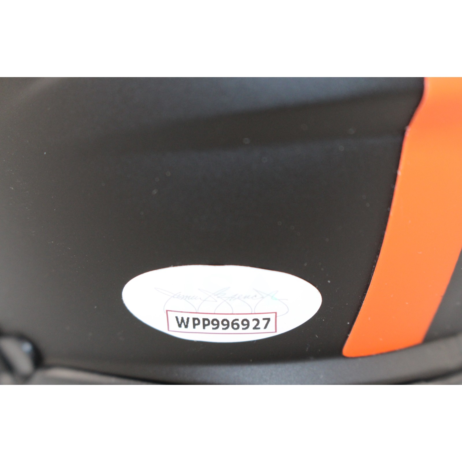 Denzel Ward Autographed/Signed Cleveland Browns Eclipse Mini Helmet JSA 53098 4 Denzel Ward Autographed/Signed Cleveland Browns Eclipse Mini Helmet JSA 53098