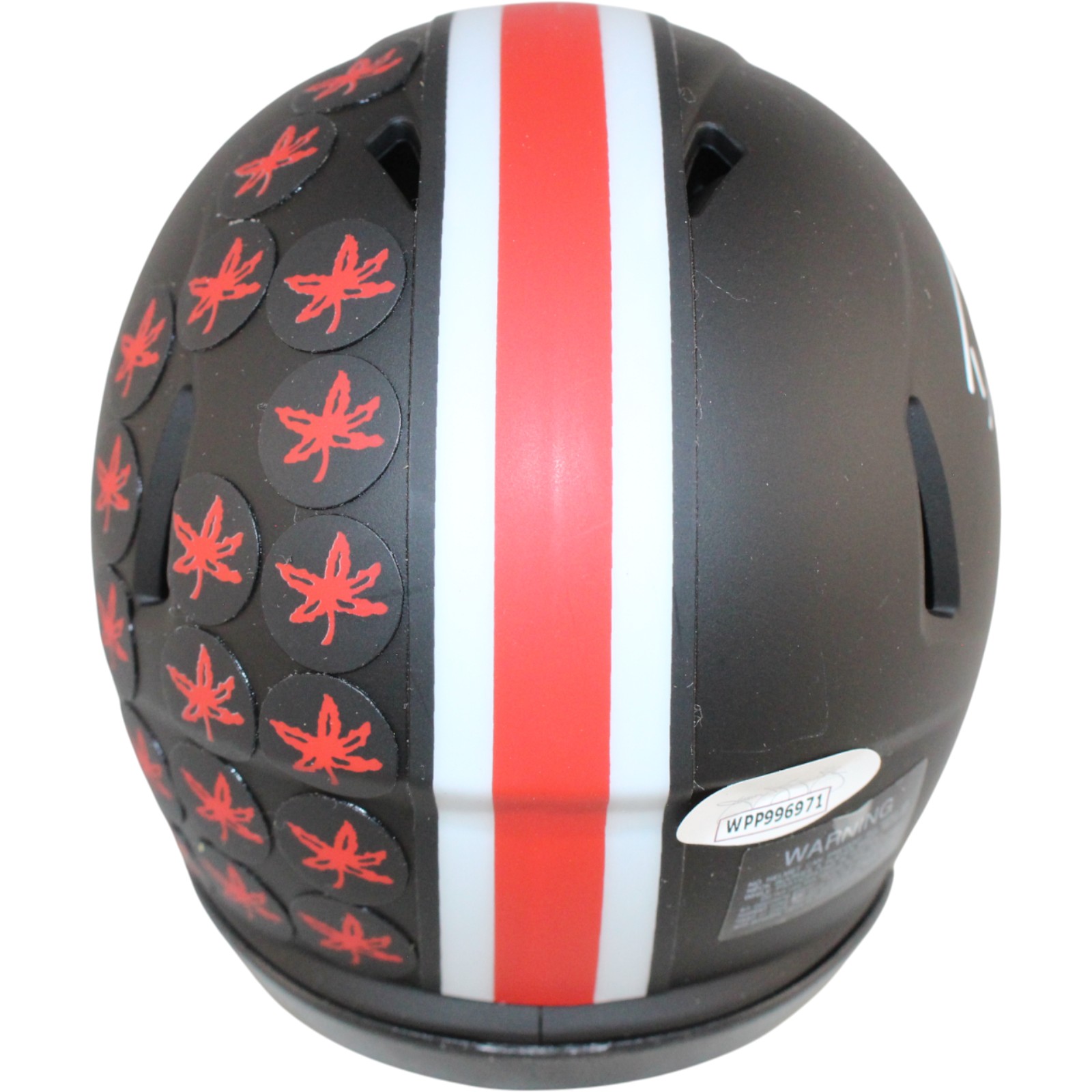 Denzel Ward Autographed/Signed Ohio State Buckeyes Eclipse Mini Helmet JSA 53099 3 Denzel Ward Autographed/Signed Ohio State Buckeyes Eclipse Mini Helmet JSA 53099