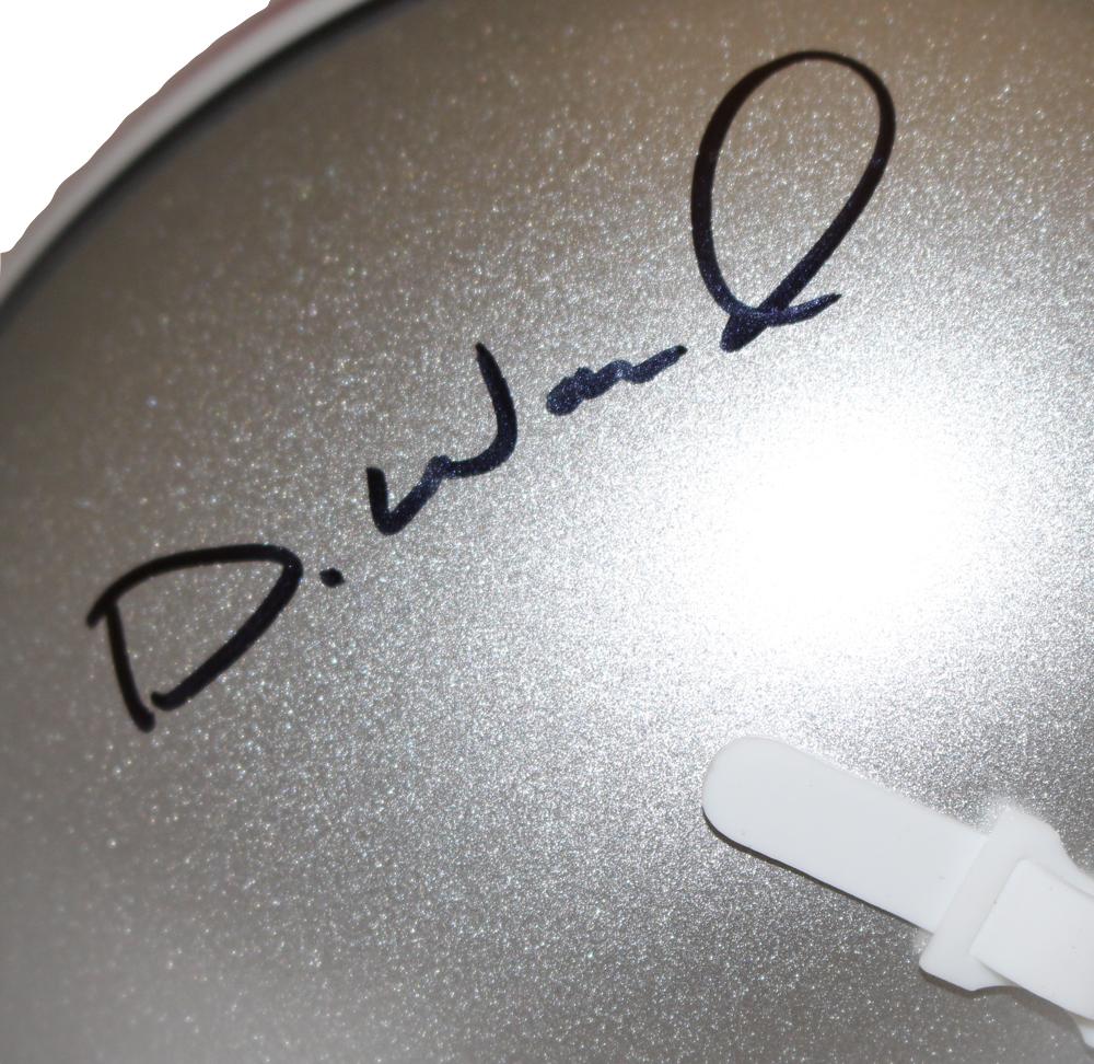 Denzel Ward Autographed Ohio State Buckeyes Schutt Mini Helmet Beckett