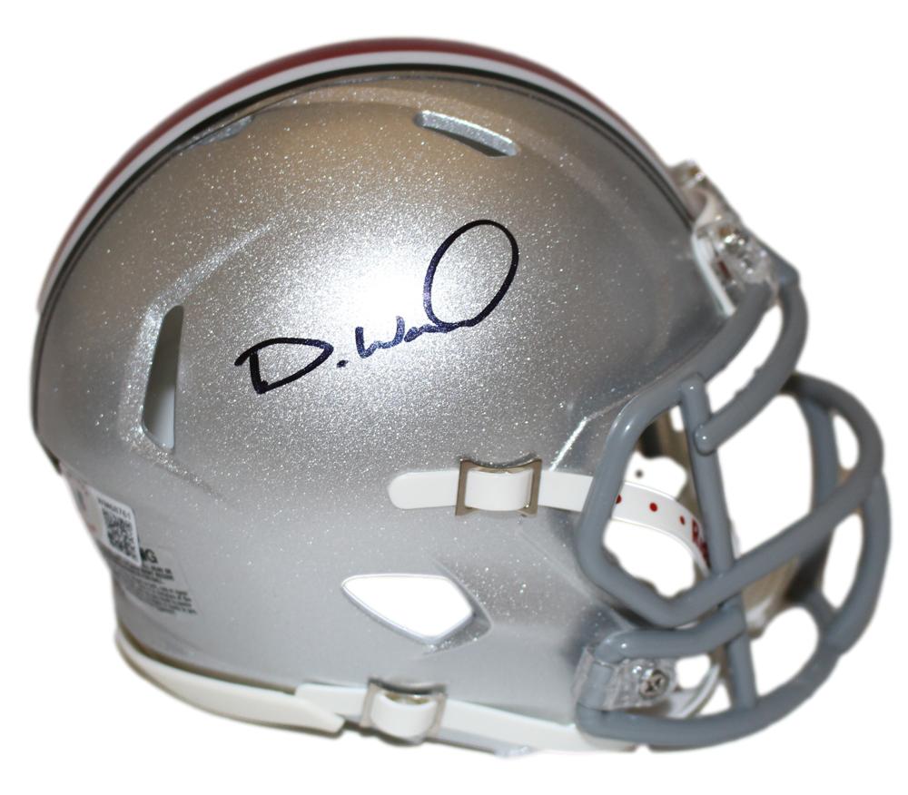 Denzel Ward Autographed Ohio State Buckeyes Speed Mini Helmet Beckett