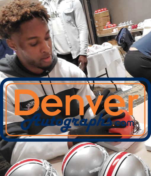 Denzel Ward Autographed/Signed Cleveland Browns Mini Helmet JSA 26577