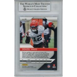 Denzel Ward Autographed/Signed 2018 Prizm Trading Card Slab Beckett 31395