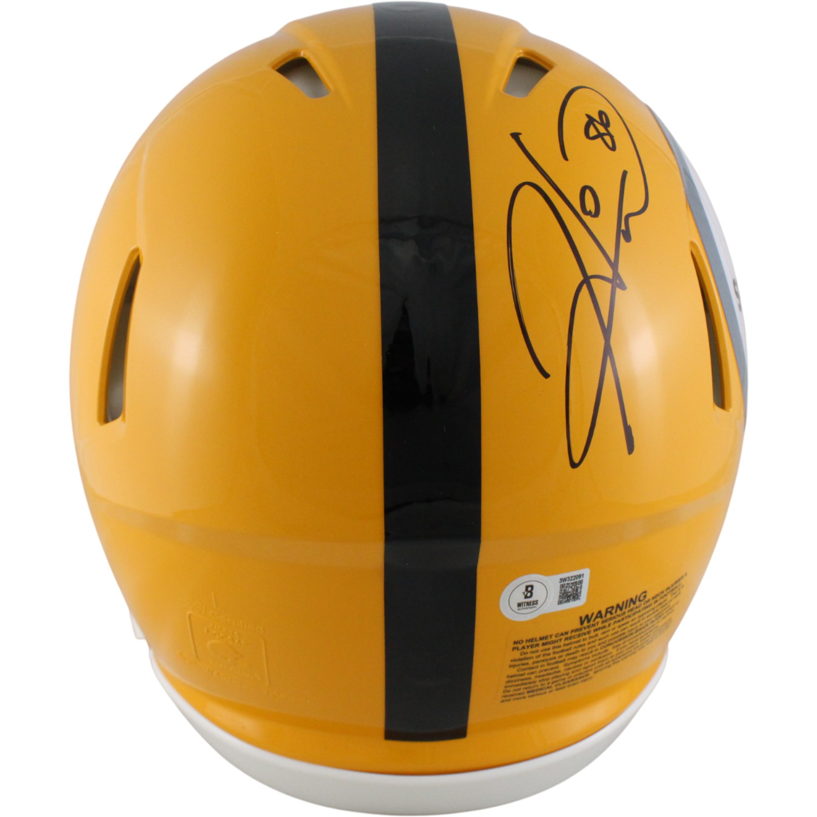 Hines Ward Autographed Pittsburgh Steelers Authentic Gold Helmet Beckett W 54071 3 Hines Ward Autographed Pittsburgh Steelers Authentic Gold Helmet Beckett W 54071