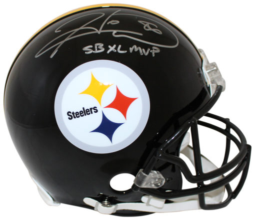 Hines Ward Autographed/Signed Pittsburgh Steelers Proline Helmet MVP BAS 24224