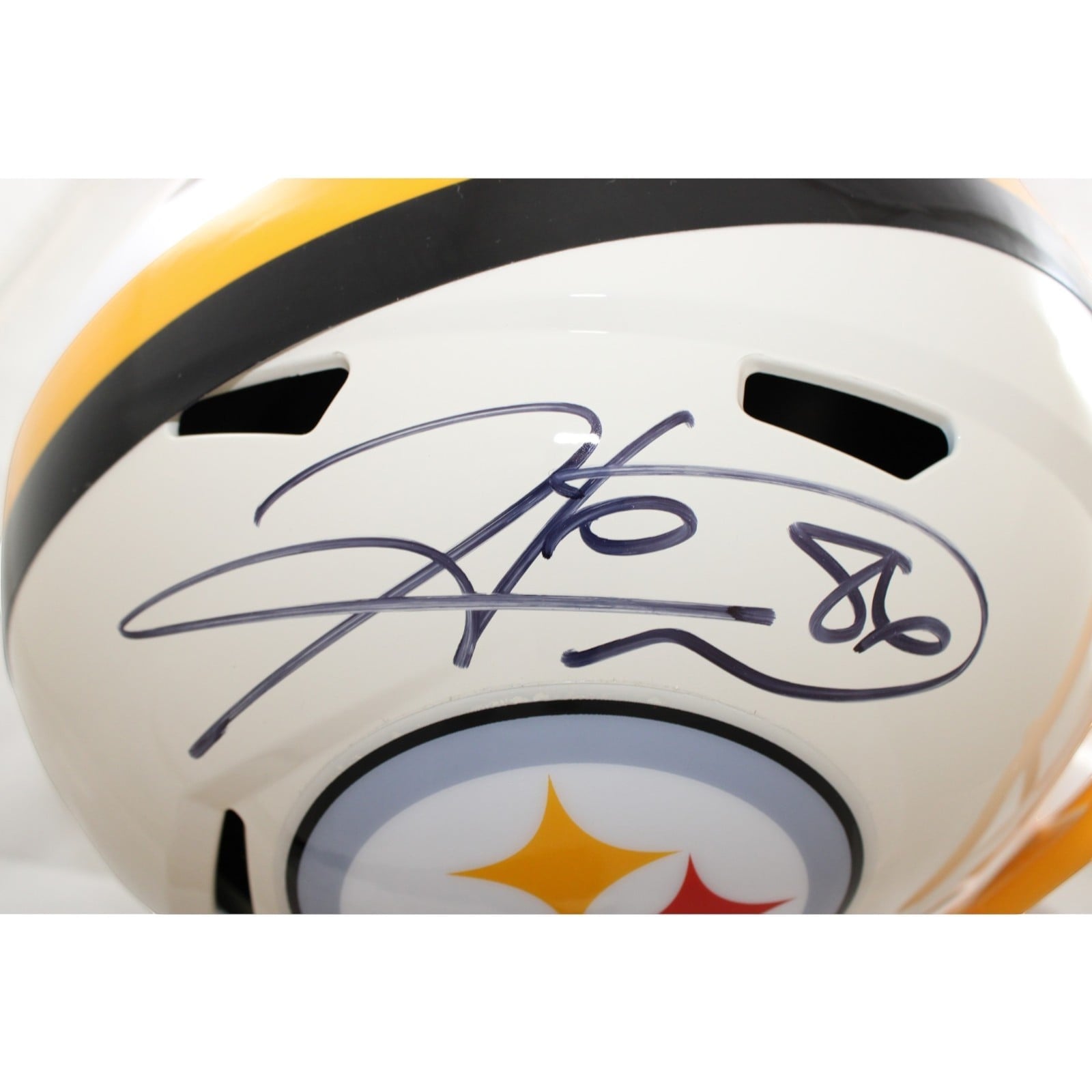 Hines Ward Signed Pittsburgh Steelers F/S Replica Helmet Retro Beckett WIT 58607 2 Hines Ward Signed Pittsburgh Steelers F/S Replica Helmet Retro Beckett WIT 58607