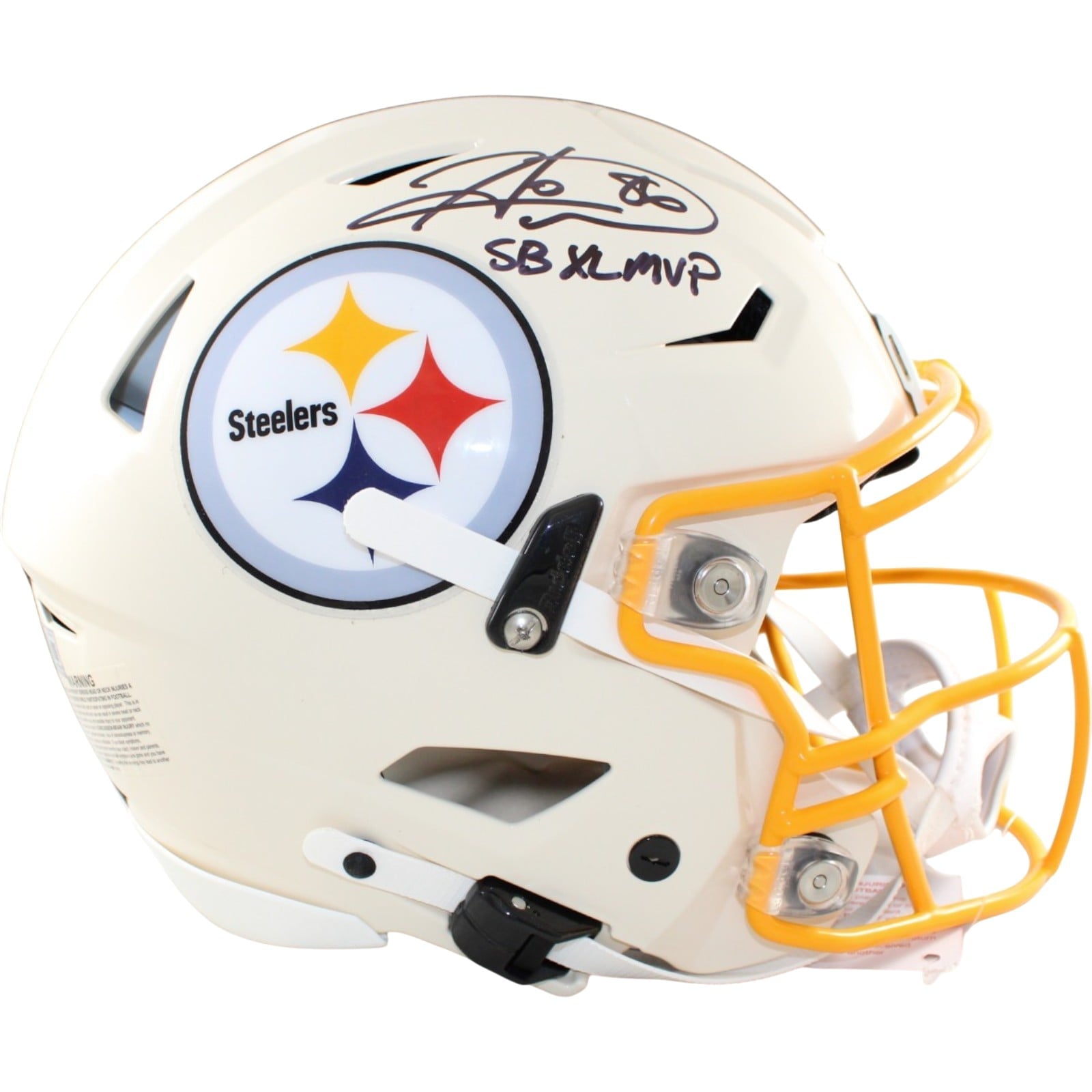 Hines Ward Signed Pittsburgh Steelers Speedflex Helmet Retro SB XL MVP BAS 58610