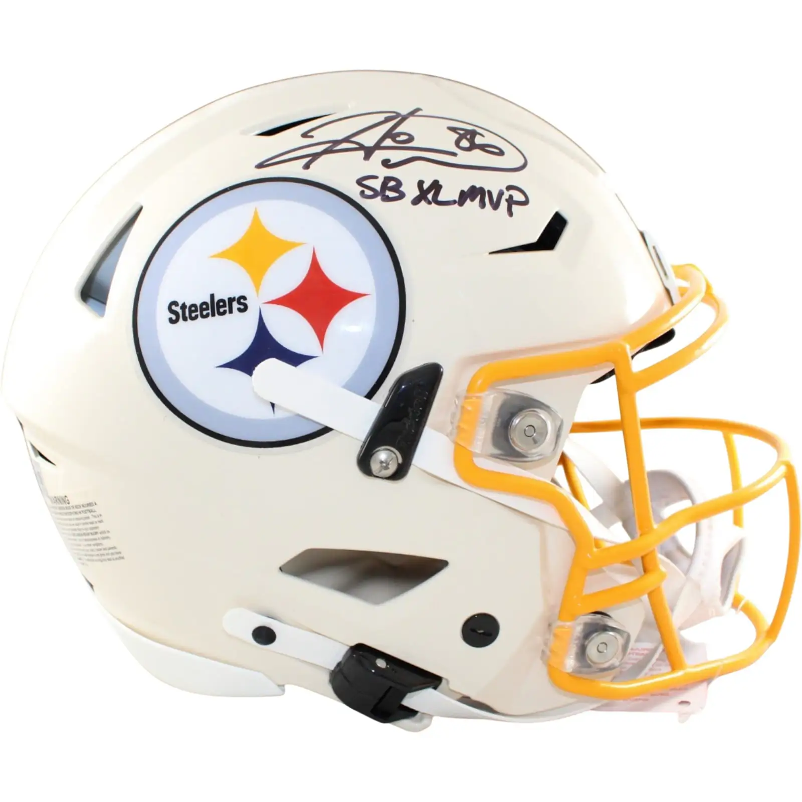 Hines Ward Signed Pittsburgh Steelers Speedflex Helmet Retro SB XL MVP BAS 58610