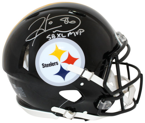 Hines Ward Signed Pittsburgh Steelers Authentic Speed Helmet MVP BAS 24223