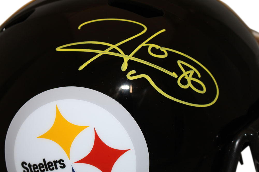 Hines Ward Autographed Pittsburgh Steelers F/S Speed Helmet Beckett BAS