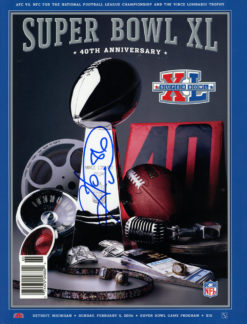 Hines Ward Autographed/Signed Super Bowl XL Program JSA 37400
