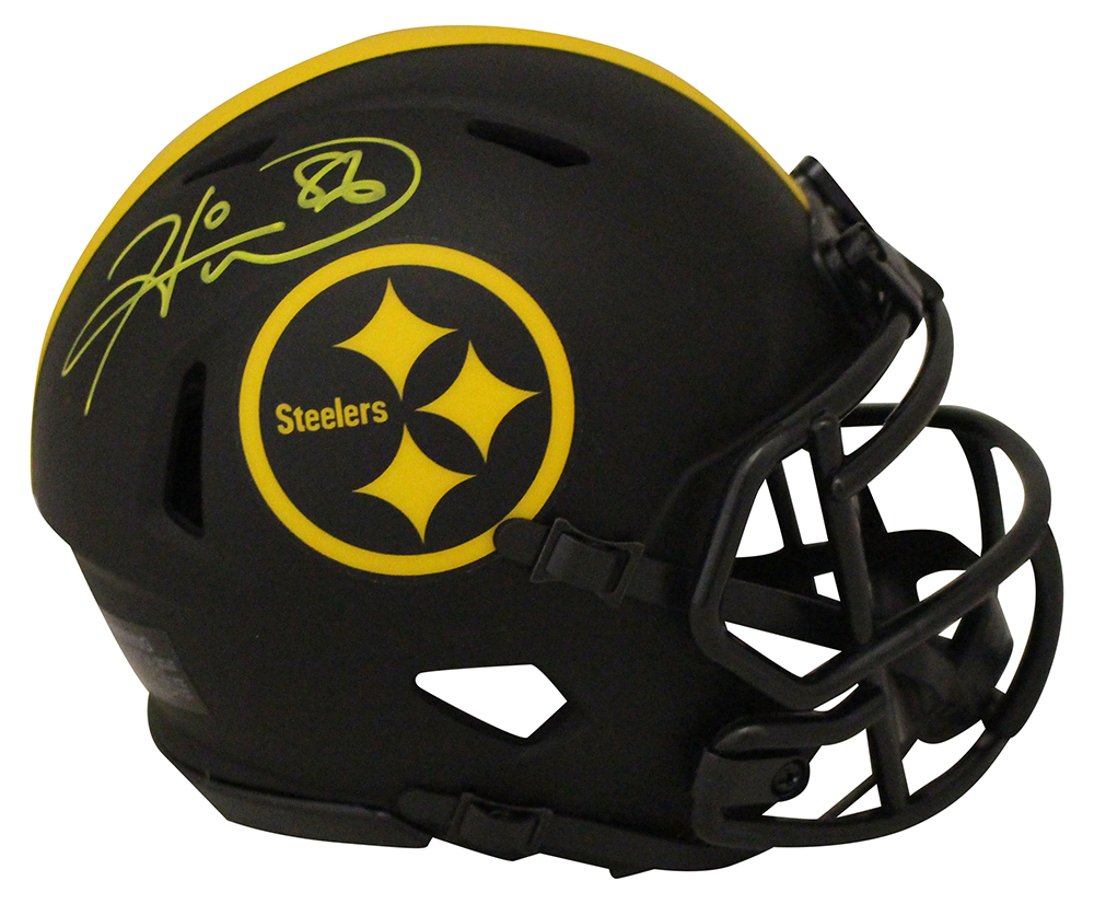 Hines Ward Autographed Pittsburgh Steelers Eclipse Mini Helmet BAS 30394