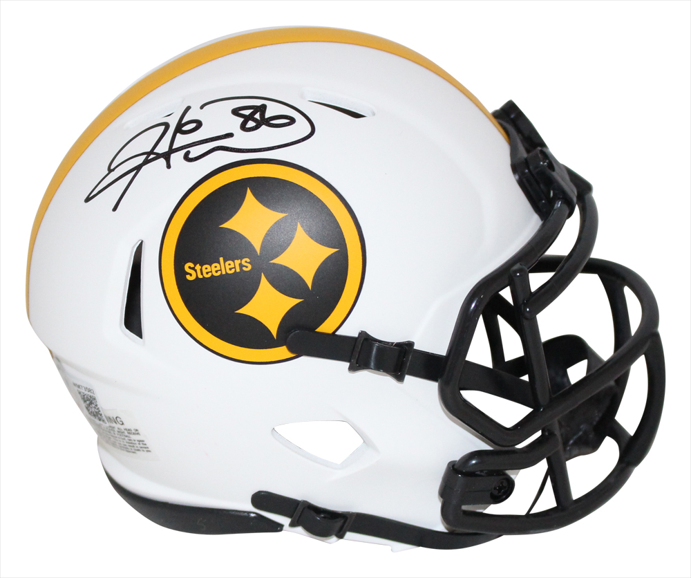 Hines Ward Autographed Pittsburgh Steelers Lunar Mini Helmet Beckett