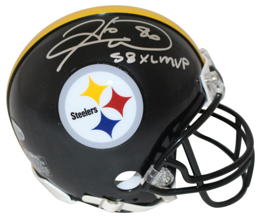Hines Ward Autographed Pittsburgh Steelers Mini Helmet SB XL MVP BAS 27205