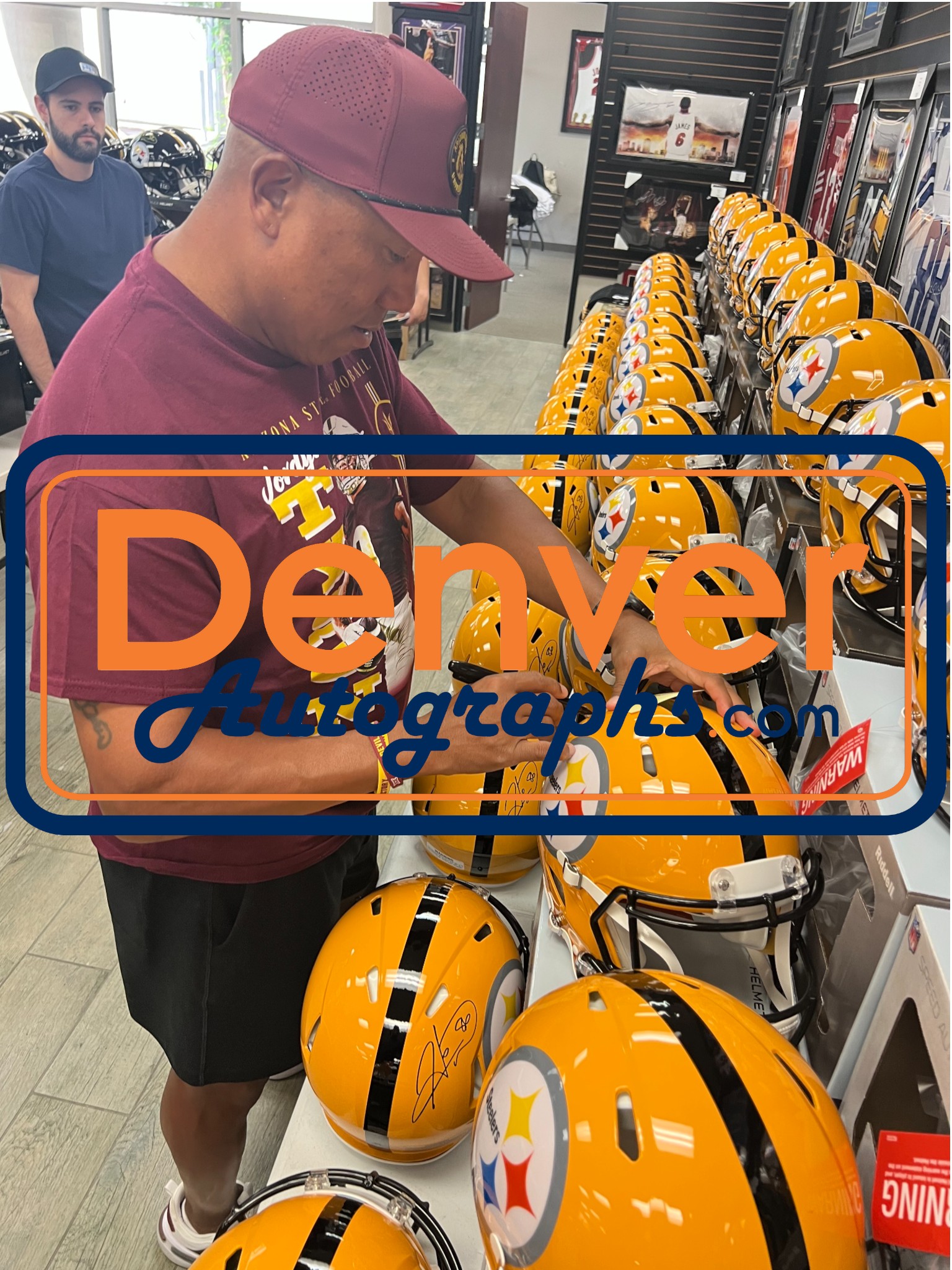 Hines Ward Autographed Pittsburgh Steelers Authentic Gold Helmet Beckett W 54071 6 Hines Ward Autographed Pittsburgh Steelers Authentic Gold Helmet Beckett W 54071