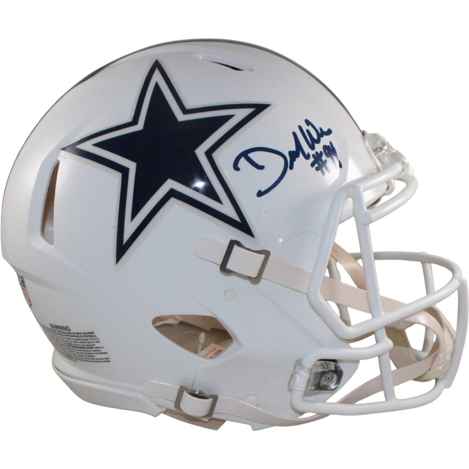 Demarcus Ware Autographed Dallas Cowboys Authentic 22 Alt Helmet Beckett 56349