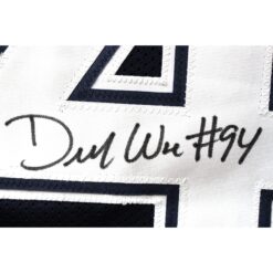 Demarcus Ware Autographed/Signed Pro Style Blue XL Jersey Beckett Witness 51838