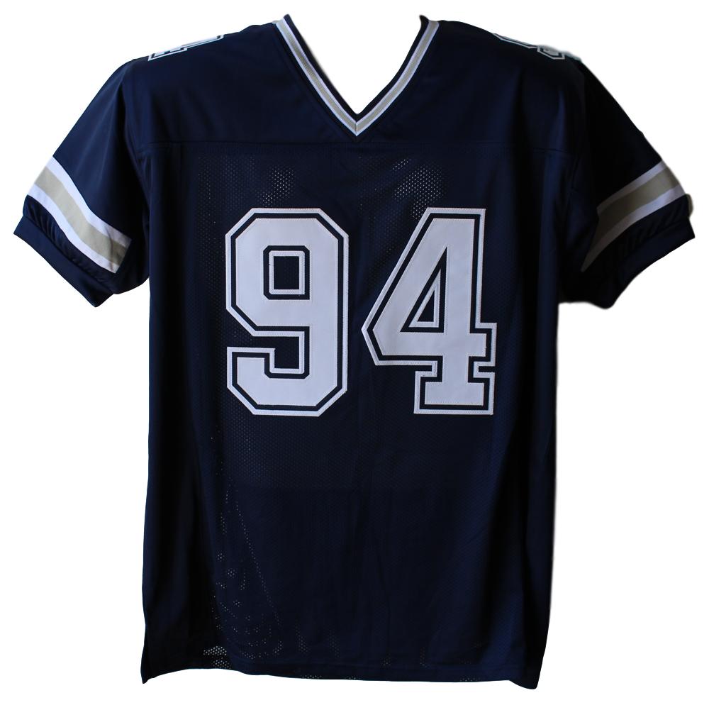 Demarcus Ware Autographed/Signed Dallas Cowboys Blue XL Jersey JSA