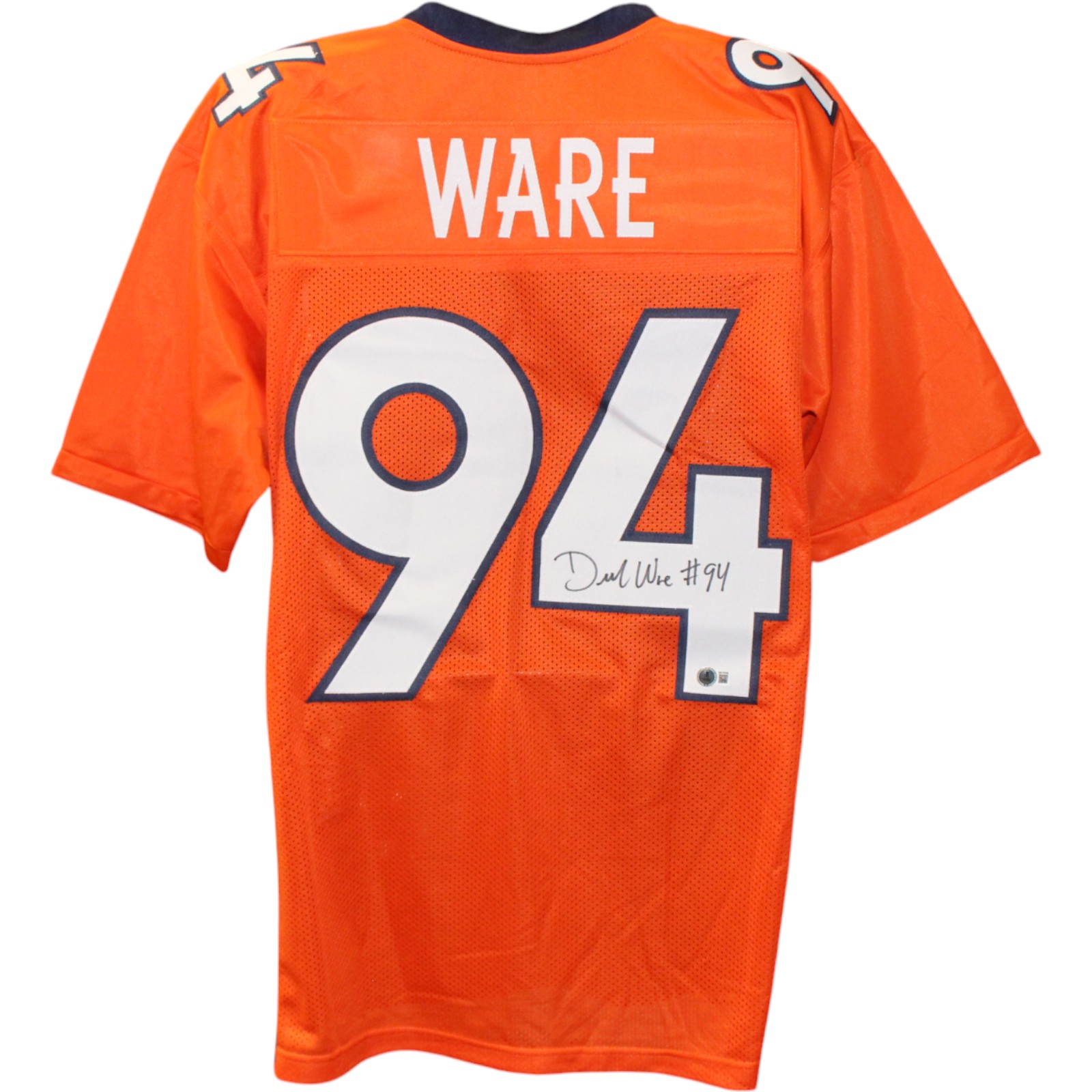 Demarcus Ware Autographed/Signed Pro Style Orange XL Jersey Beckett W 51848