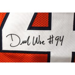 Demarcus Ware Autographed/Signed Pro Style Orange XL Jersey Beckett W 51848